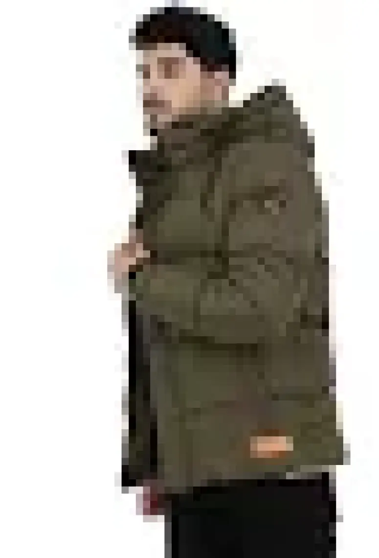 Stil Kombin Çıkarılabilir Kapşonlu Armalı İçi Kürklü Şişme Mont 2911_50213