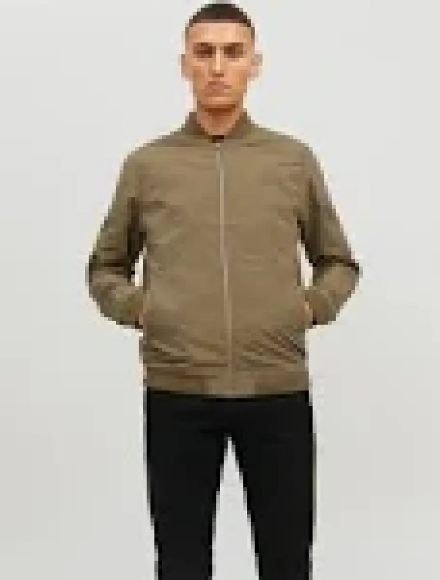 Jack & Jones JJERUSH BOMBER NOOS Haki Erkek Ceket