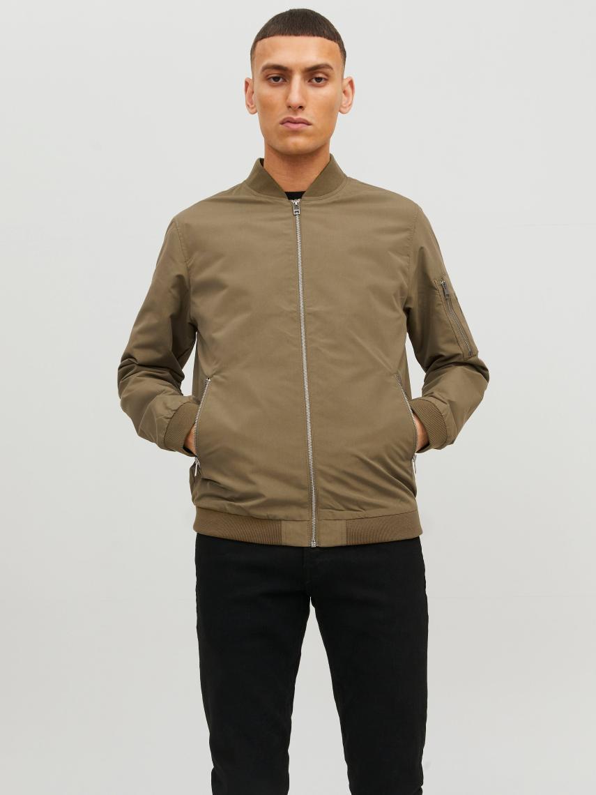 Jack & Jones JJERUSH BOMBER NOOS Haki Erkek Ceket