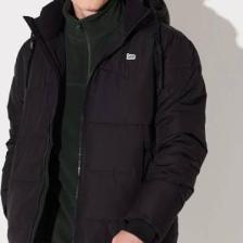 Lee Regular Fit Normal Kesim Kapüşonlu Haki Şişme Mont