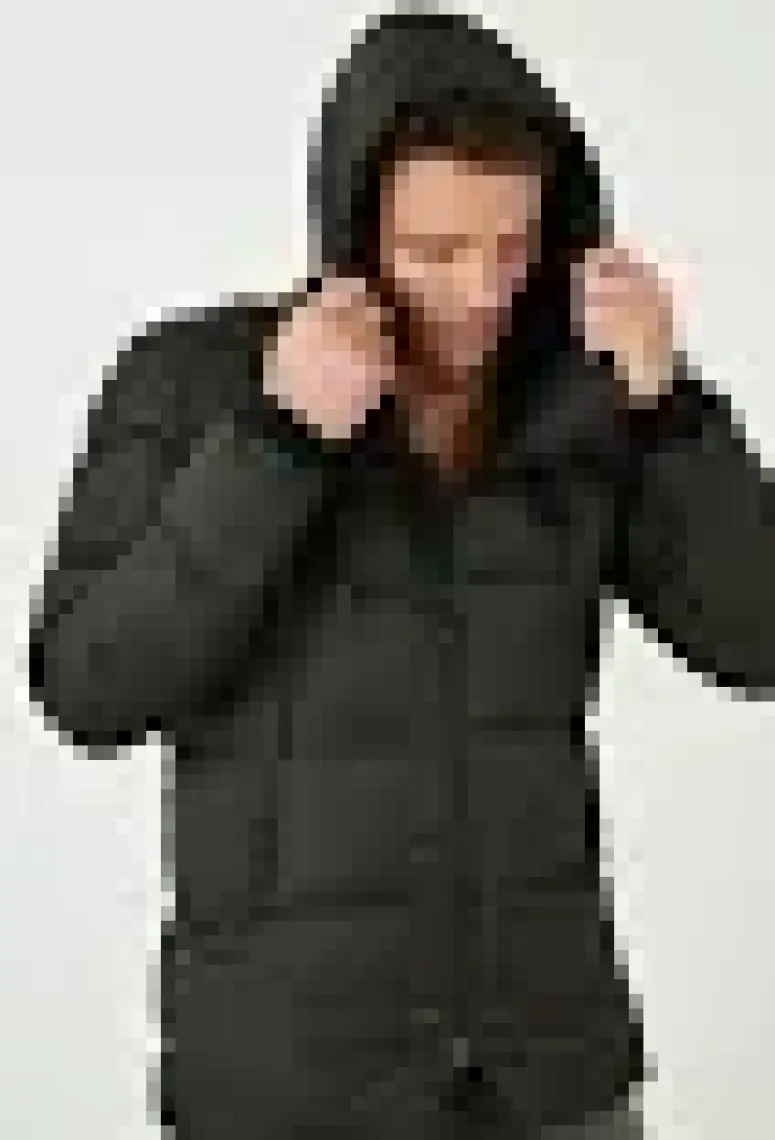 Buratti Kapüşonlu Suya ve Rüzgara Dayanıklı Soğuk Geçirmez Slim Fit Mont Erkek MONT 5717101