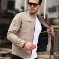 Mero Life Erkek Krem Su ve Rüzgar Geçirmez Slim Fit Astarlı Mevsimlik Mont
