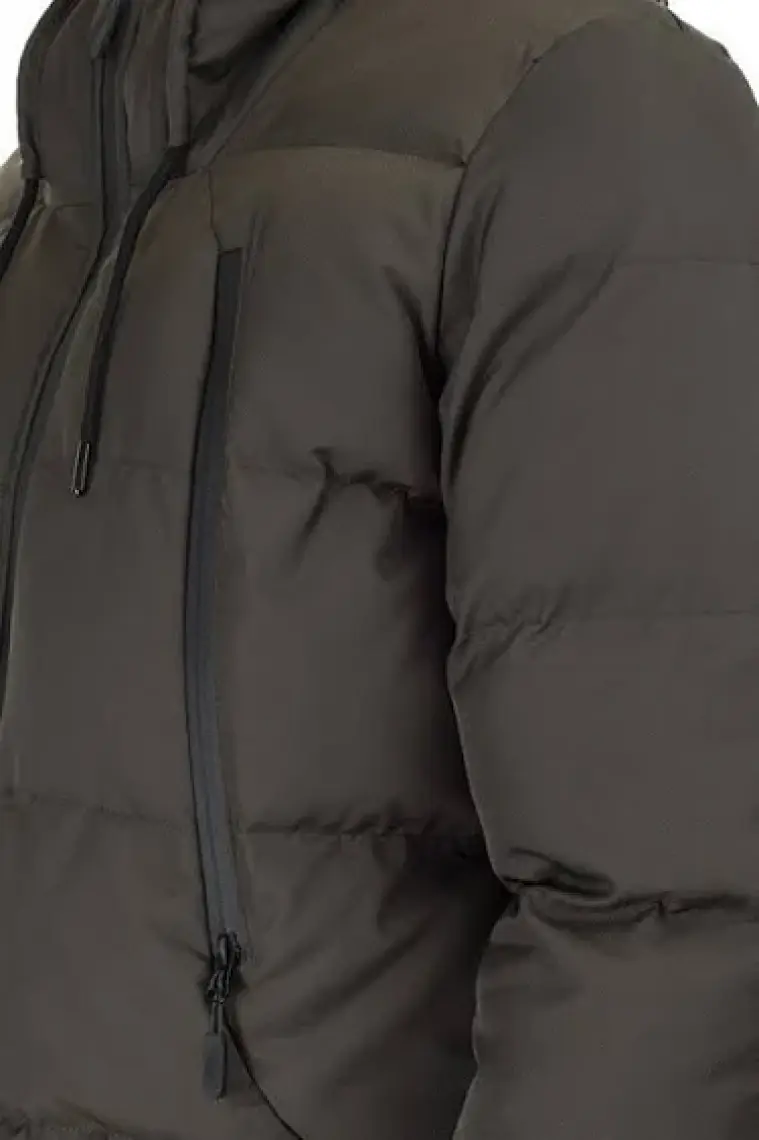 Buratti Kapüşonlu Suya ve Rüzgara Dayanıklı Soğuk Geçirmez Slim Fit Mont Erkek MONT 5717101