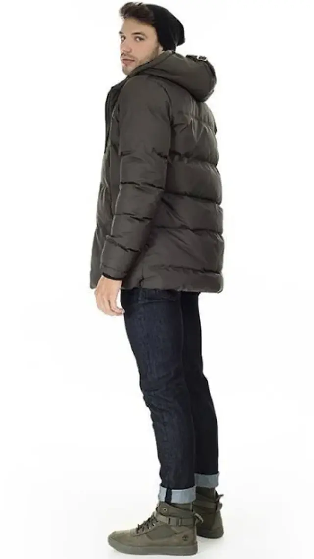 Buratti Kapüşonlu Suya ve Rüzgara Dayanıklı Soğuk Geçirmez Slim Fit Mont Erkek MONT 5717101