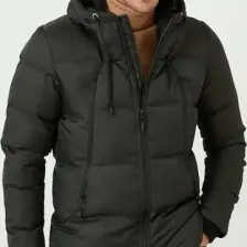 Buratti Kapüşonlu Suya ve Rüzgara Dayanıklı Soğuk Geçirmez Slim Fit Mont Erkek MONT 5717101