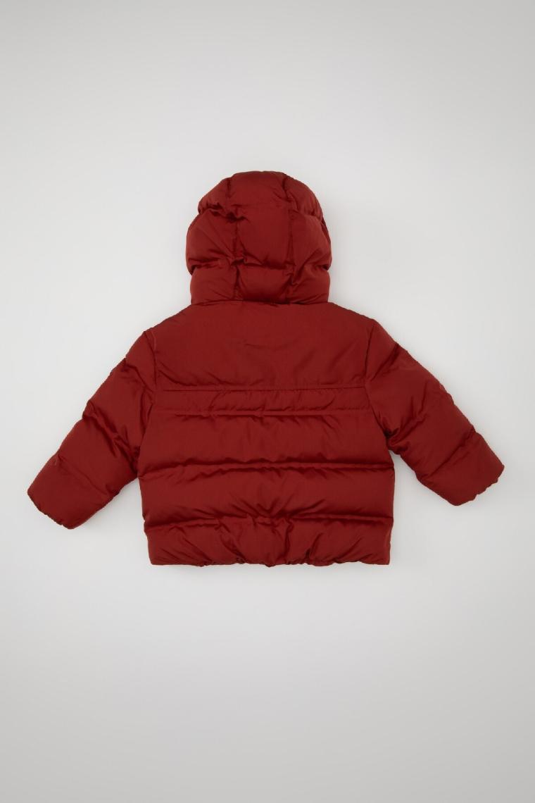 Erkek Bebek Su Itici Kumaş Kapüşonlu Şişme Mont C6963a524wn