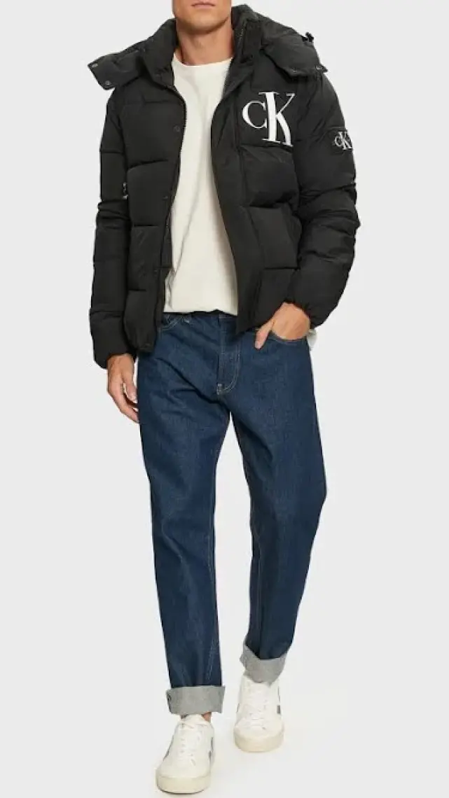 Calvin Klein Jeans Siyah Erkek Mont J30J326104BEH Essentıals Non Down