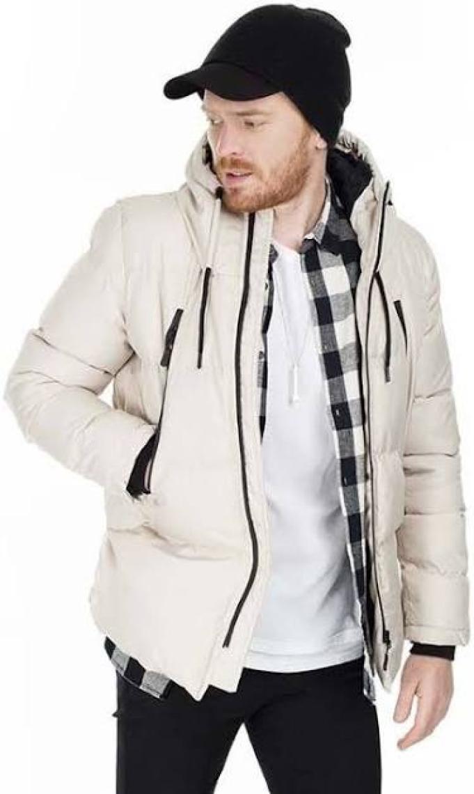 Buratti Kapüşonlu Suya ve Rüzgara Dayanıklı Soğuk Geçirmez Slim Fit Mont Erkek MONT 5717101