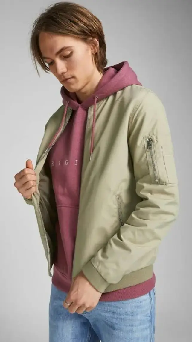 Jack & Jones Fermuarlı Bomber Ceket