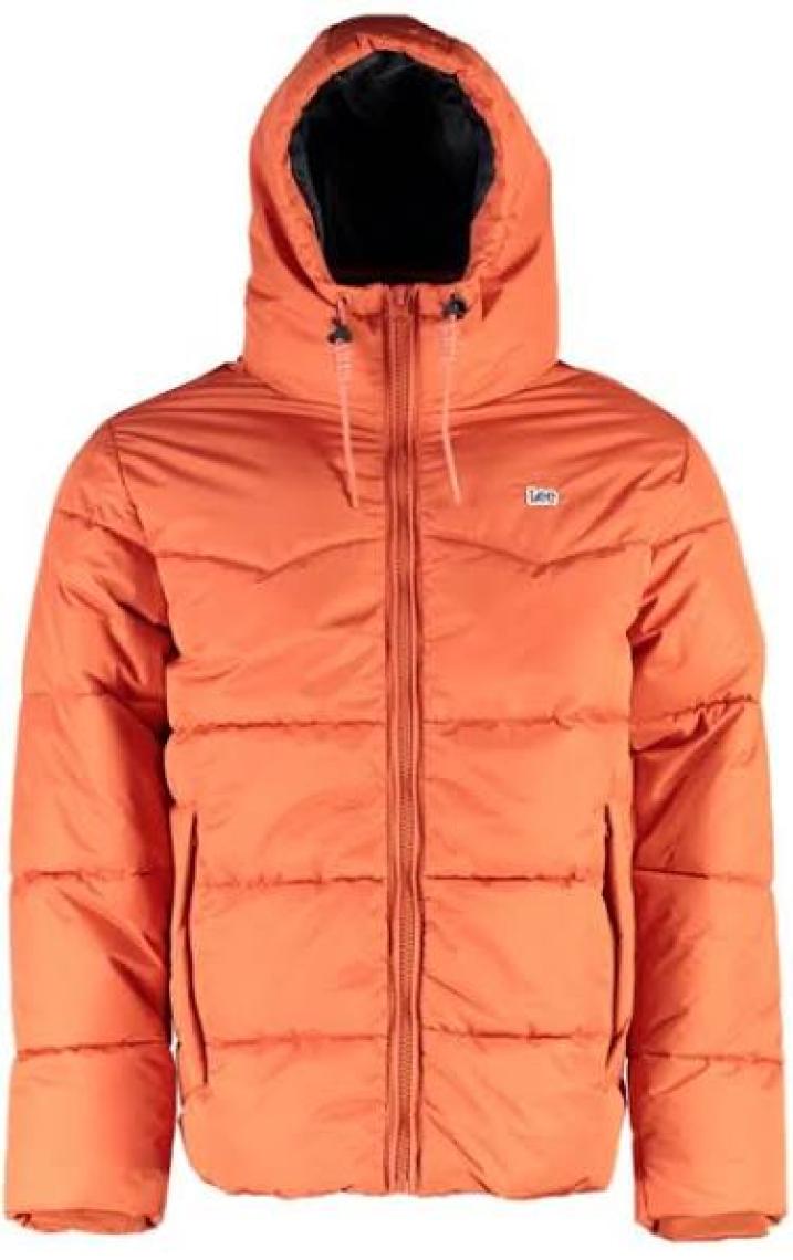 Lee Regular Fit Normal Kesim Kapüşonlu Haki Şişme Mont