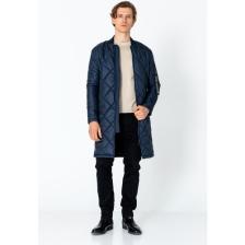 Erkek Regular Fit Kışlık Çok Cepli Çift Yön Fermuarlı Bomber Yaka Uzun Kapitone Şişme Mont