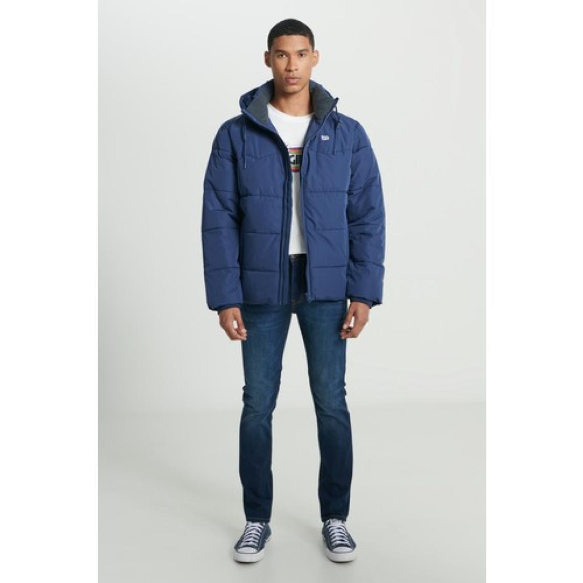 Lee Regular Fit Normal Kesim Kapüşonlu Haki Şişme Mont