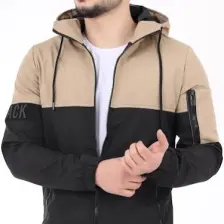 Stil Kombin Black Parçalı Kapşonlu Mevsimlik Mont Pldp 2907
