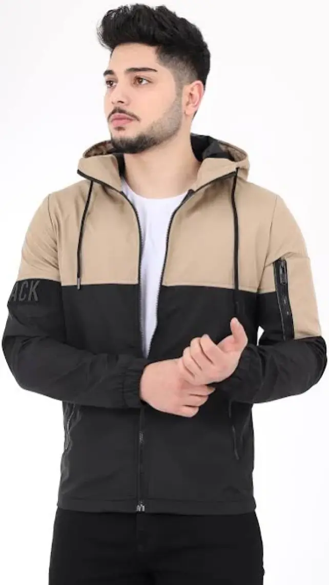 Stil Kombin Black Parçalı Kapşonlu Mevsimlik Mont Pldp 2907