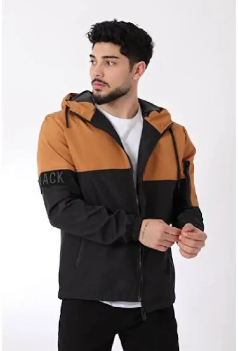 Stil Kombin Black Parçalı Kapşonlu Mevsimlik Mont Pldp 2907