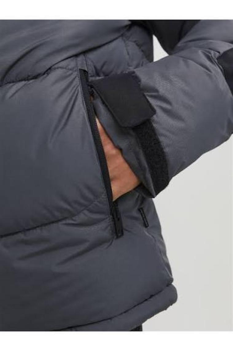 Jack & Jones Kapüşonlu Vizon-Black Erkek Mont 12214648