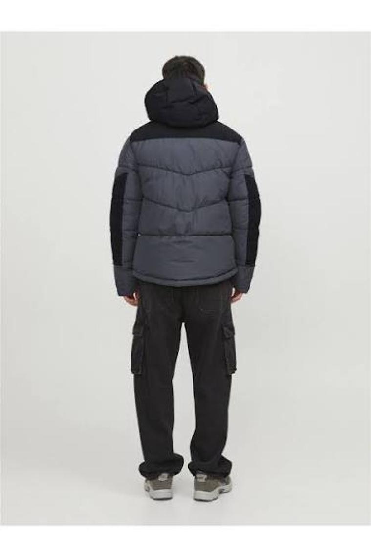 Jack & Jones Kapüşonlu Vizon-Black Erkek Mont 12214648