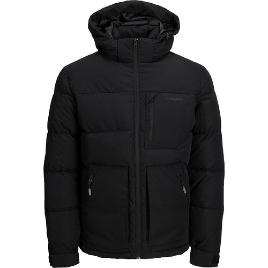 Jack & Jones Jcootto Puffer Sn Siyah Erkek Mont 12214648-Black