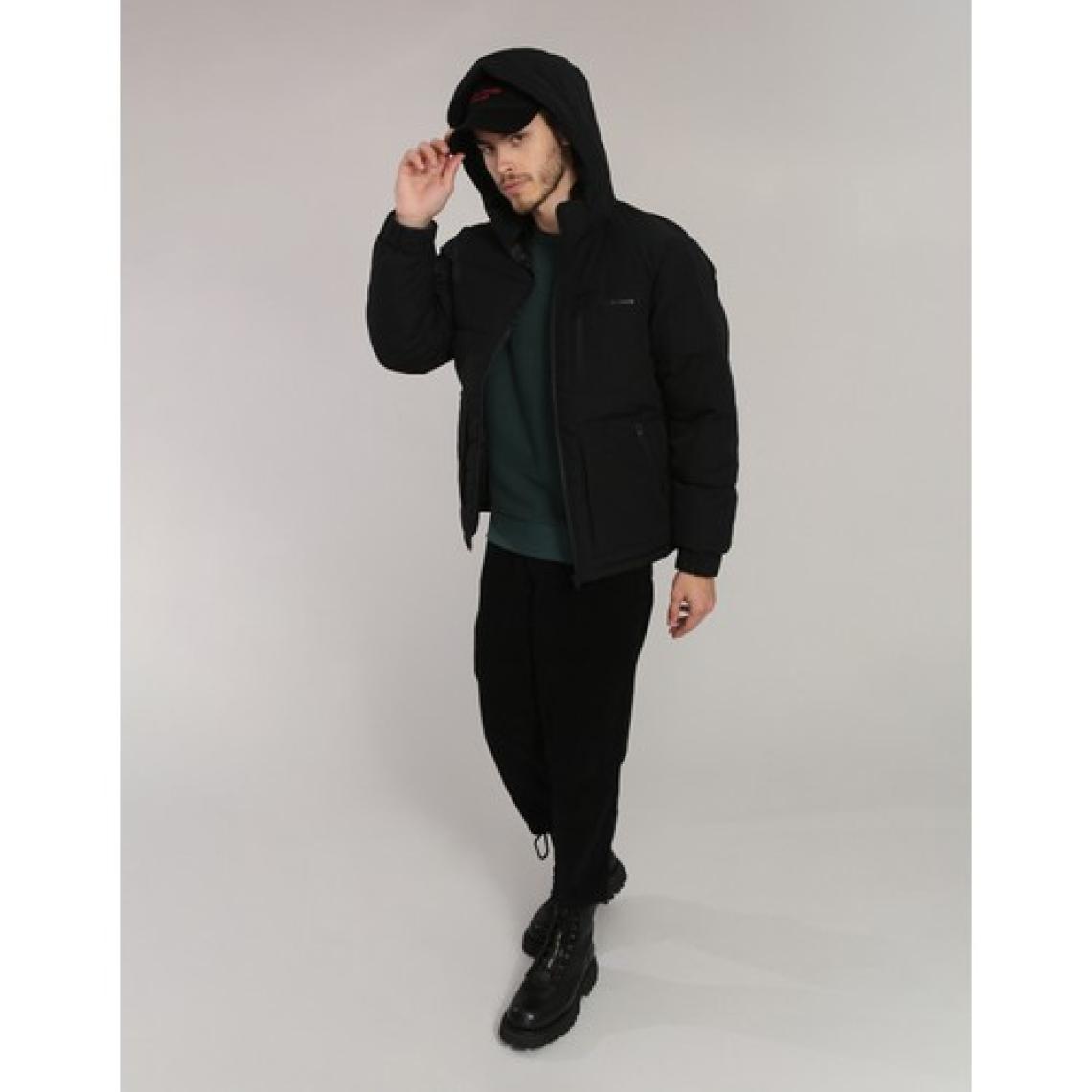 Jack & Jones Jcootto Puffer Sn Siyah Erkek Mont 12214648-Black
