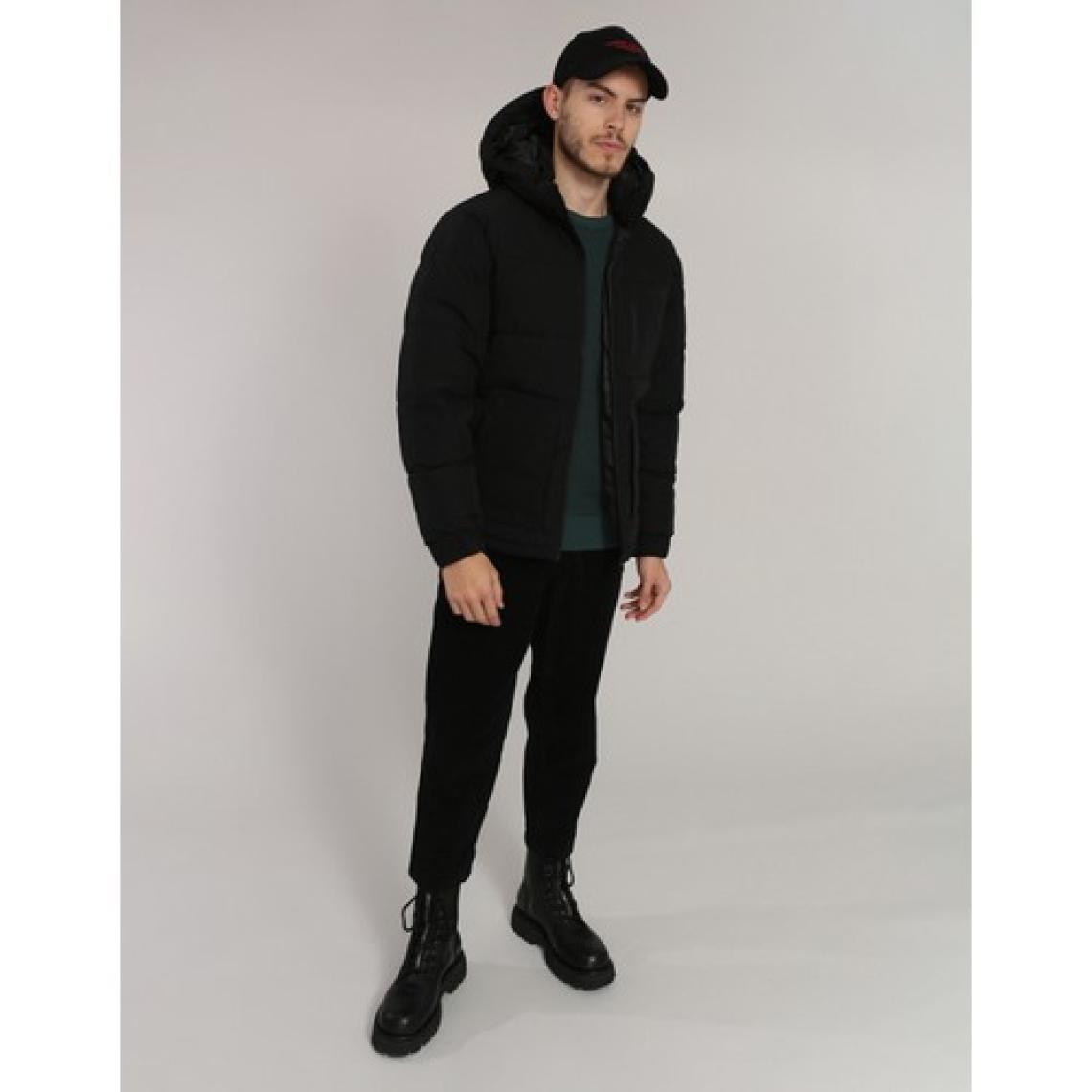 Jack & Jones Jcootto Puffer Sn Siyah Erkek Mont 12214648-Black