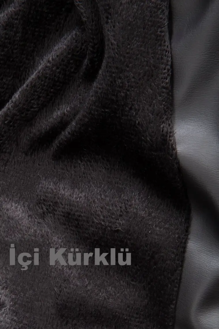 Delpino Çapraz Fermuar Kapişonlu Erkek Deri Ceket