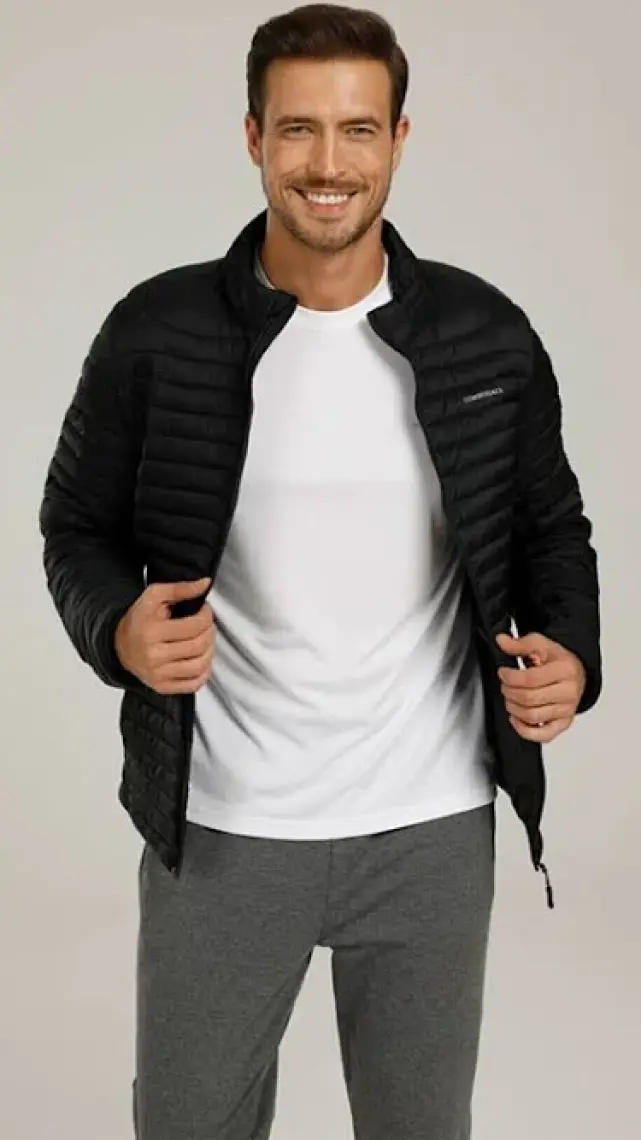 Lumberjack SN21 Perry Coat Siyah Mont