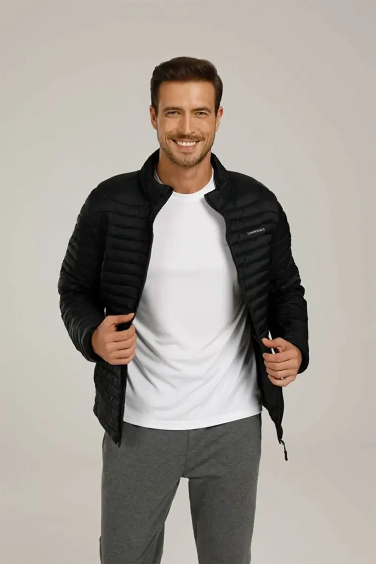Lumberjack SN21 Perry Coat Siyah Mont