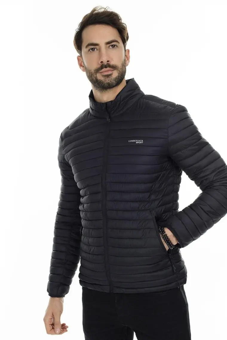 Lumberjack SN21 Perry Coat Siyah Mont