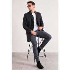 Buratti Slim Fit Tek Yırtmaçlı Düğmeli Mono Yaka Kaşe Kaban Erkek Kaban 5840098