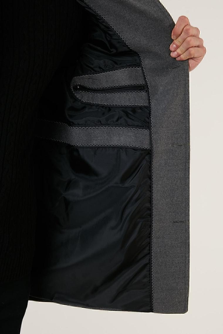 Buratti Slim Fit Pamuklu Kaşe Kaban Erkek Kaban 5840099