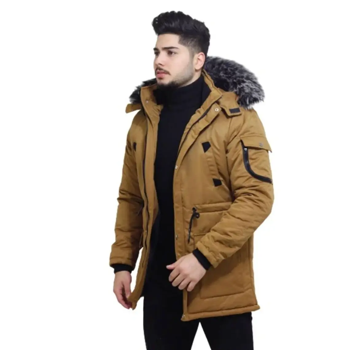 Stil Kombin King İçi Kürklü Kapşonlu Mont & Kaban