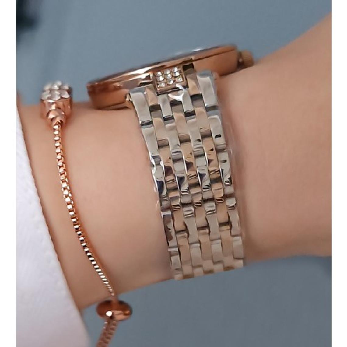 Daniel Klein Yeni Model Kesme Camlı Çelik Bilezik Rose/metalik Kadın Kol Saati - Zirkon Taşlı Bileklik Hediyeli