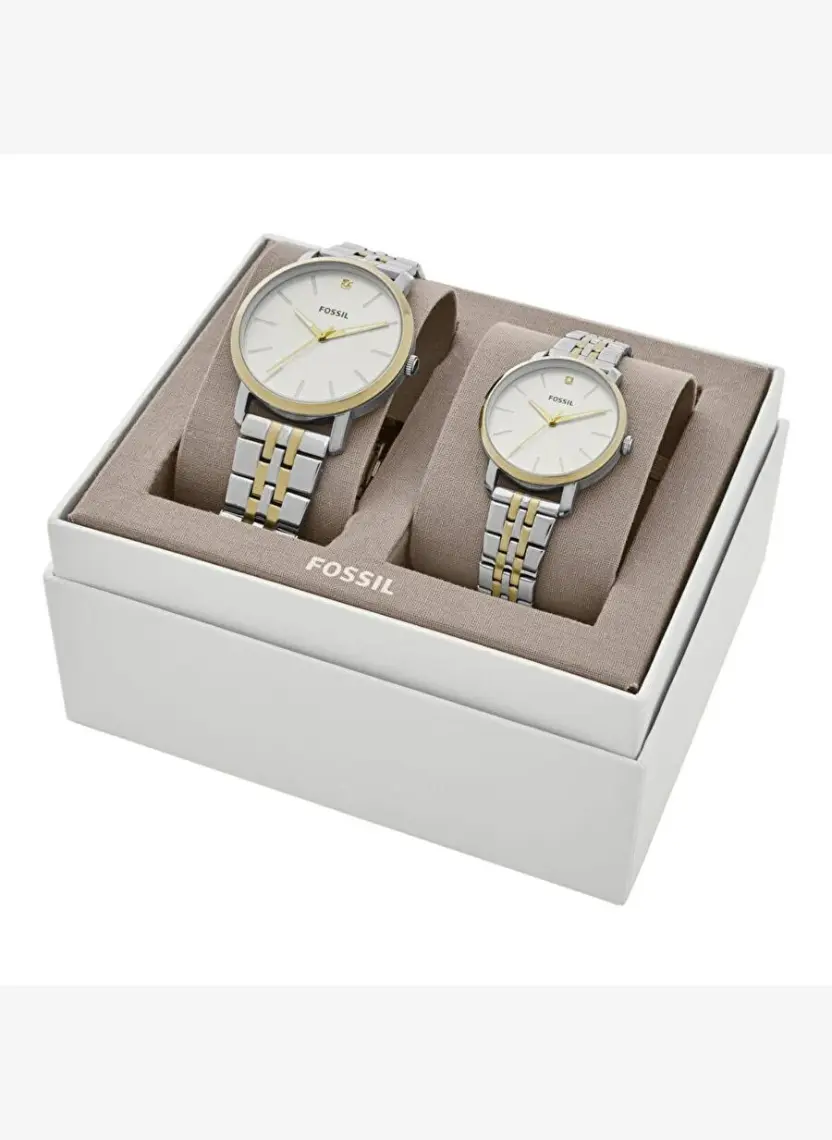 Fossil FBQ2467SET Kadın Kol Saati ve Erkek Kol Saati