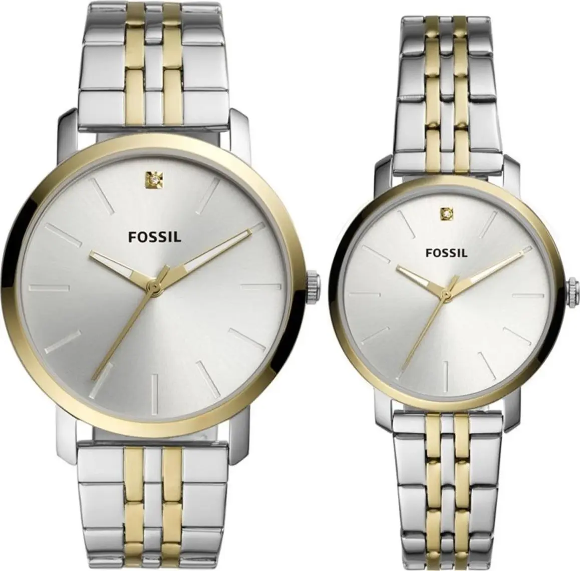 Fossil FBQ2467SET Kadın Kol Saati ve Erkek Kol Saati