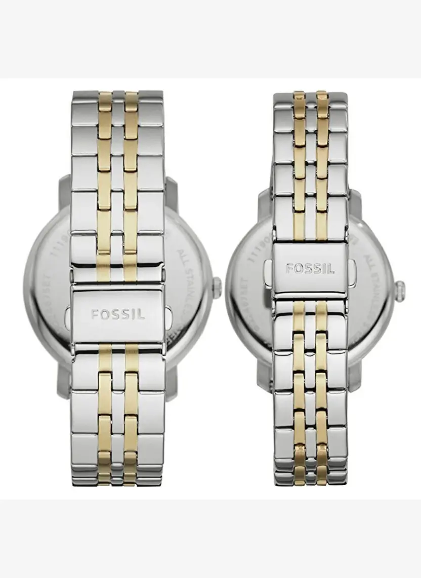 Fossil FBQ2467SET Kadın Kol Saati ve Erkek Kol Saati