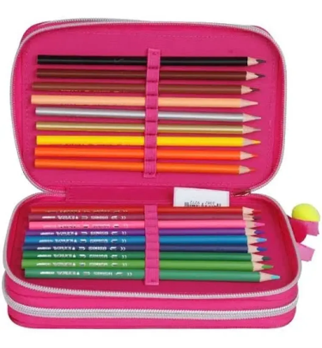 Top Model Alpaka 3 Fermuarlı Kalem Kutusu 410356