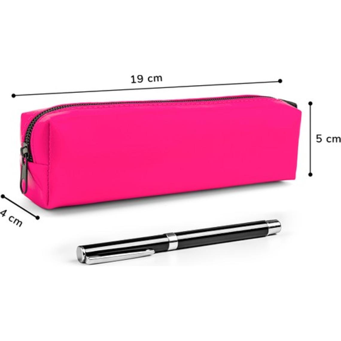 Suni Deri Pembe Neon Kalem Kutusu