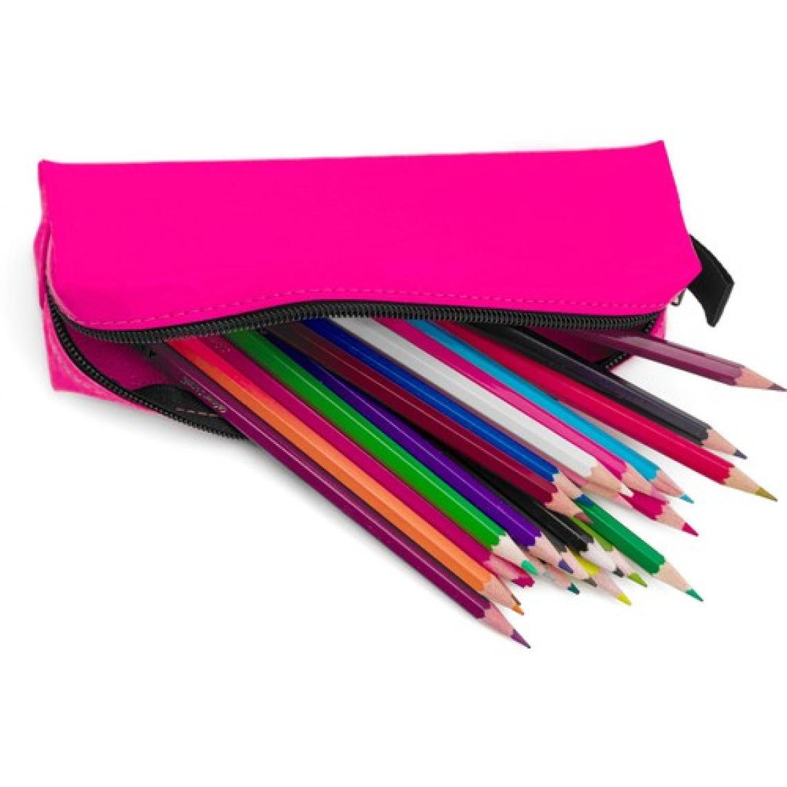 Suni Deri Pembe Neon Kalem Kutusu