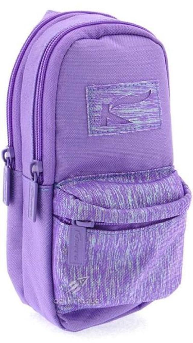 Kaukko Bright Simli Kalem Çantası (Kalemlik) Lila K2122