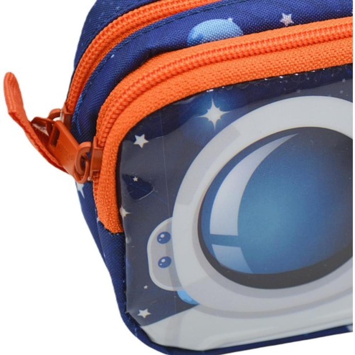 Muggle 2 Bölmeli Galaxy Kalem Çantası Lacivert (MU-0891)
