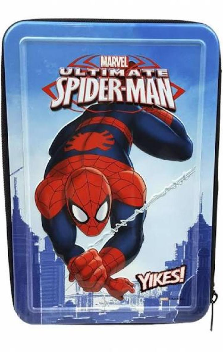 Spider-Man Kalemlik Kalem Kutusu Lastikli Tek Gözlü SM-ART-71