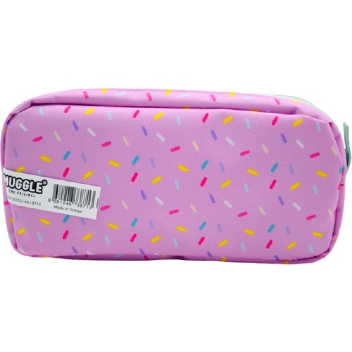 Muggle Pink Ice Cream 2 Gözlü Kalemlik Çantası (MU-8713)