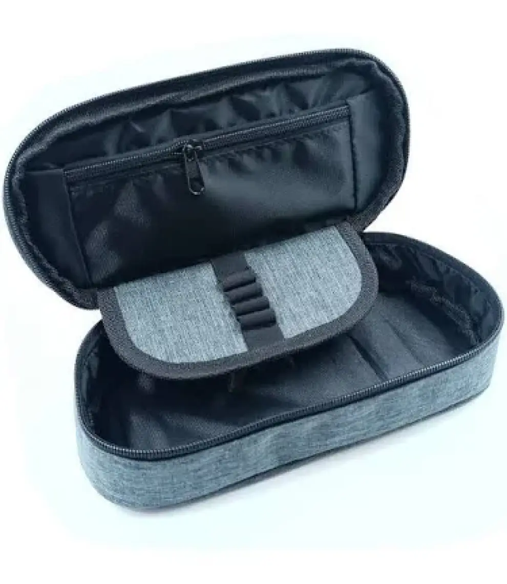 Bback Oval Hazneli Suni Deri Kalemlik Taba