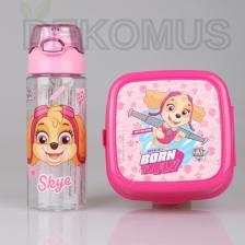 Paw Patrol Dekomus Lisanslı Paw Patrol Trıtan Matara 500 ml ve Çift Katlı Beslenme Kabı Seti