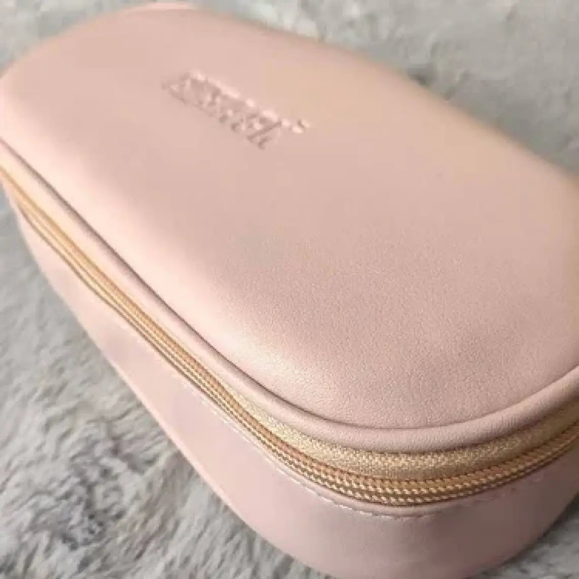 Bback Oval Hazneli Suni Deri Kalemlik Toz Pembe