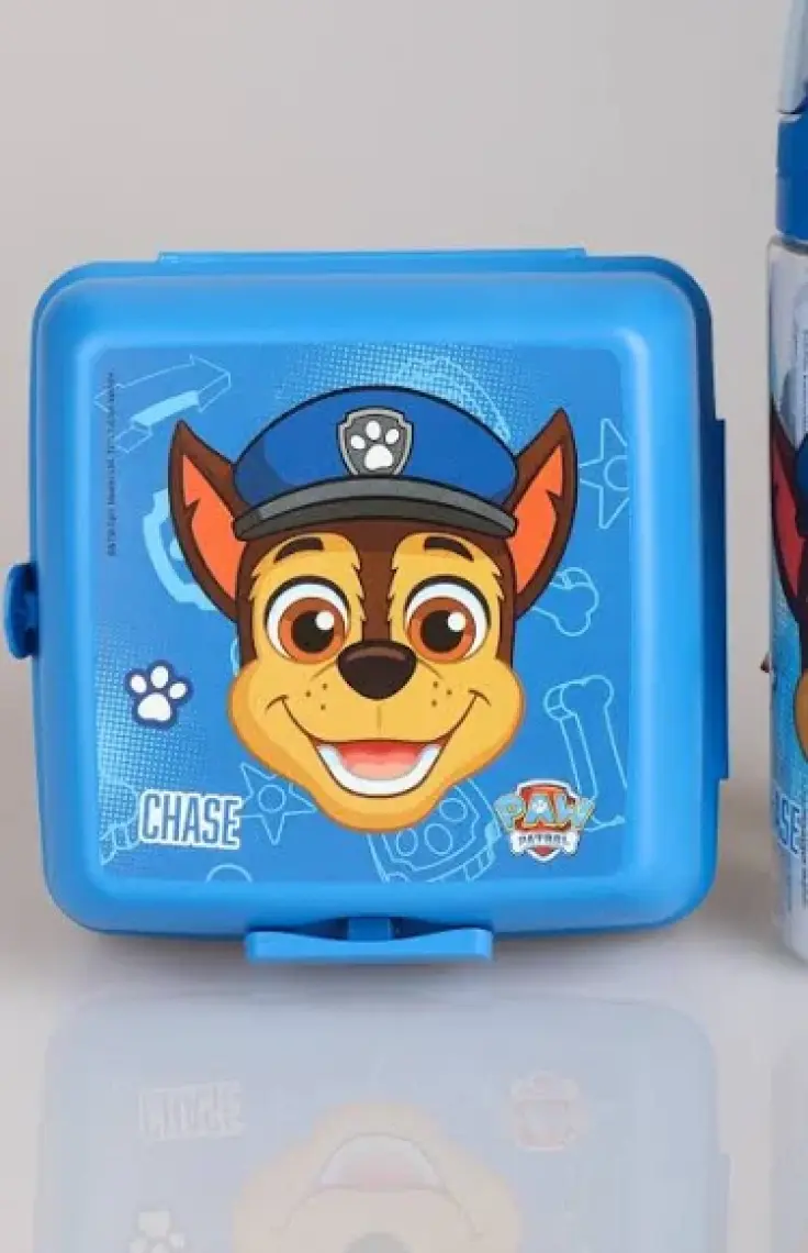 Paw Patrol Dekomus Lisanslı Paw Patrol Trıtan Matara 500 ml ve Çift Katlı Beslenme Kabı Seti