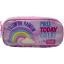 Muggle Soft Rainbow Pembe 2 Gözlü Kalemlik Çantası (MU-6757)