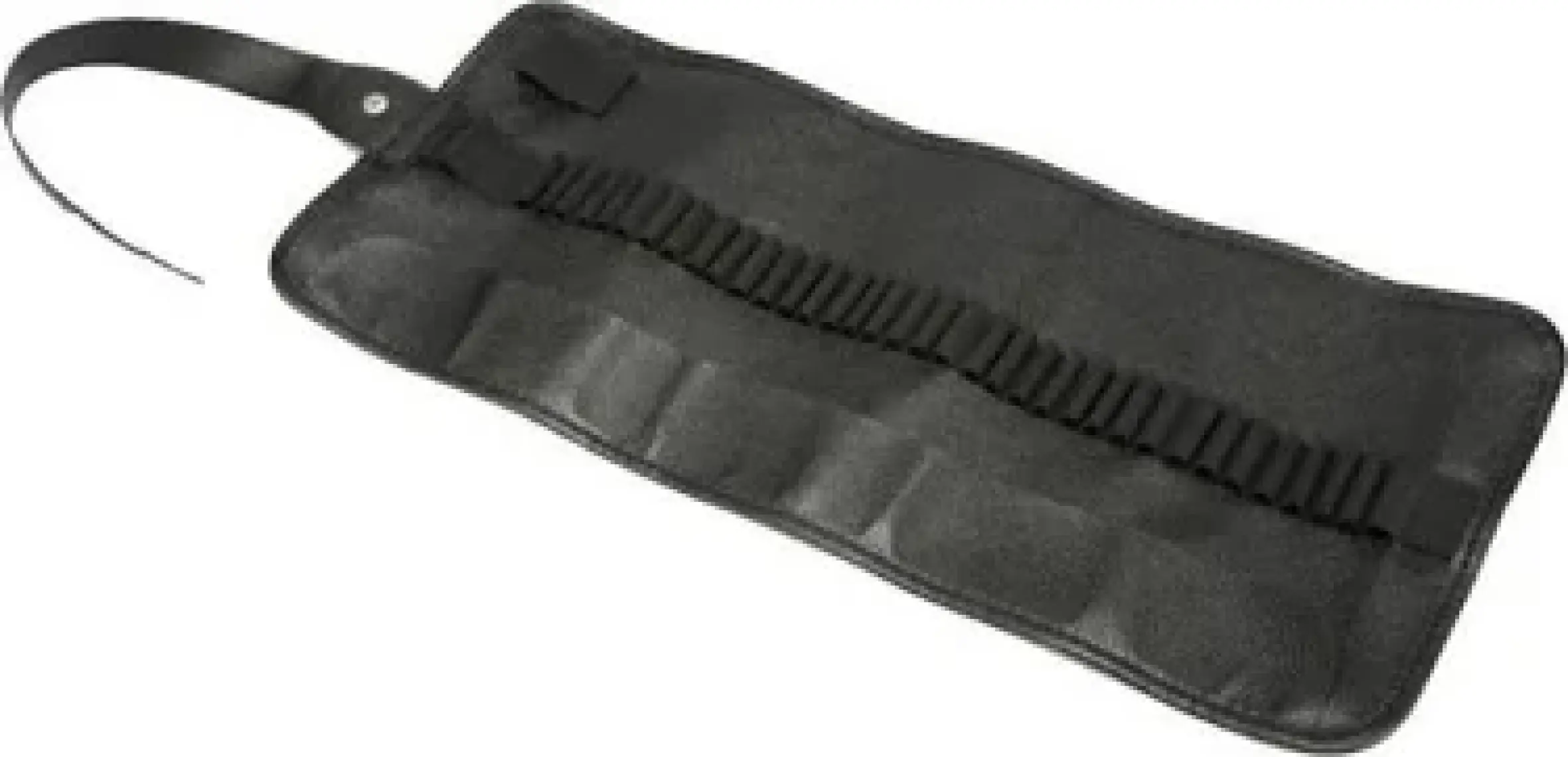 Bback 19.5x45 Siyah Suni Deri 36 Bölmeli Rulo Kalemlik 601