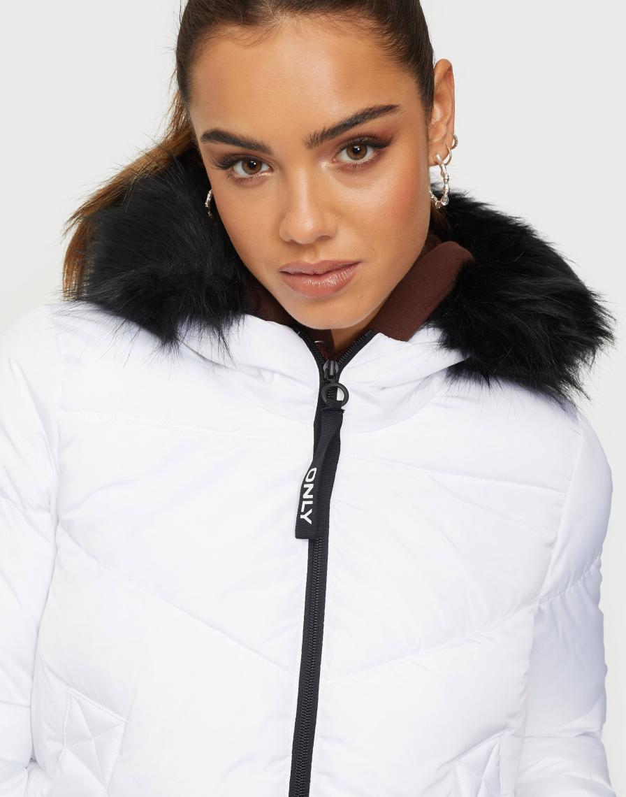 Only Monica Short Kadın Beyaz Mont