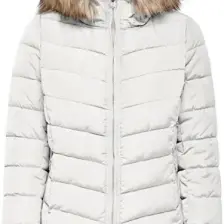 Only New Ellan Quilted Kadın Beyaz Mont
